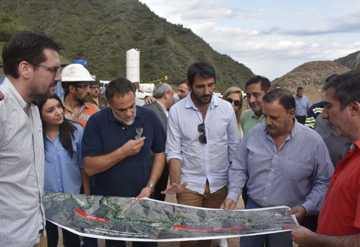 Ministro Ariel Puy y el gobernador Ricardo Quintela visitaron importante obra sobre ruta nacional 75