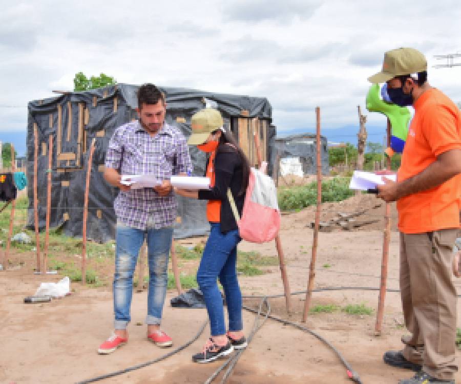 Se realizó un relevamiento social y catastral en el barrio 1° de Diciembre